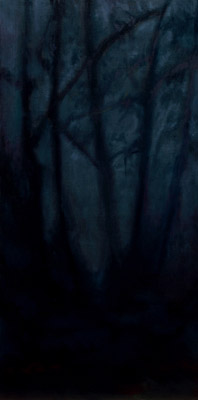 Schwarze Erle, 100 x 50 cm, Oel auf HDF, 2011